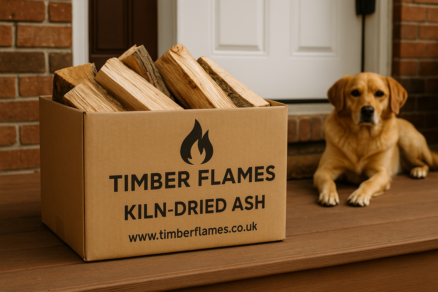 🔥 20L Box of Kiln-Dried Ash Firewood Logs